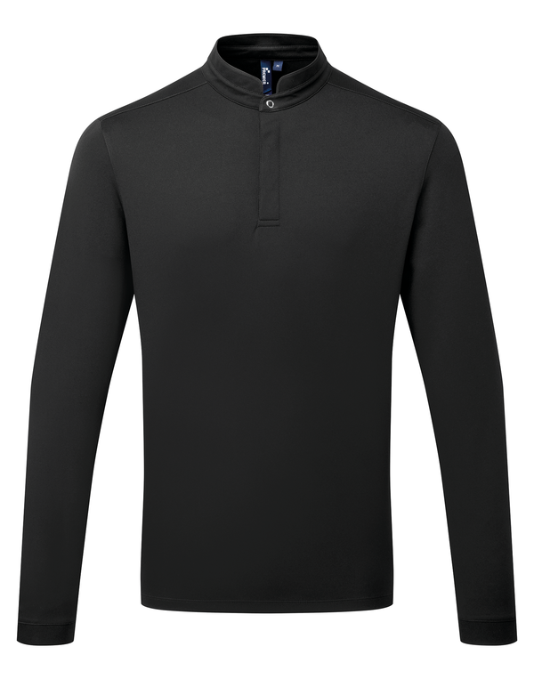 Polo de Chef Manga Comprida Homem-Preto-XS-RAG-Tailors-Fardas-e-Uniformes-Vestuario-Pro