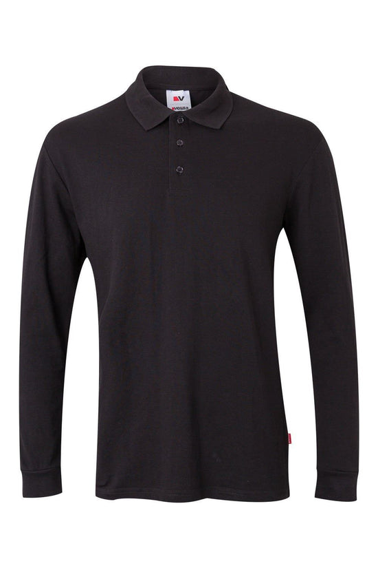 Polo de Manga Comprida-Preto-XS-RAG-Tailors-Fardas-e-Uniformes-Vestuario-Pro