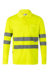 Polo de Manga Comprida de Alta Visibilidade-Amarelo Fluor-XS-RAG-Tailors-Fardas-e-Uniformes-Vestuario-Pro