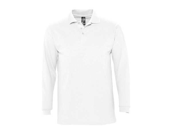 Polo de Manga Comprida para Homem WINTER II-Branco-S-RAG-Tailors-Fardas-e-Uniformes-Vestuario-Pro