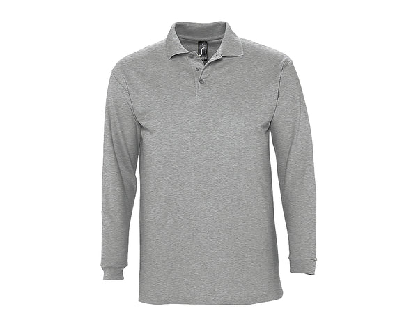 Polo de Manga Comprida para Homem WINTER II-Cinzento Matizado-S-RAG-Tailors-Fardas-e-Uniformes-Vestuario-Pro