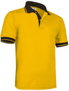 Polo de Manga Curta Bicolor Combi-Amarelo girassol-preto-S-RAG-Tailors-Fardas-e-Uniformes-Vestuario-Pro