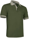 Polo de Manga Curta Bicolor Combi-Verde militar-bege areia-S-RAG-Tailors-Fardas-e-Uniformes-Vestuario-Pro
