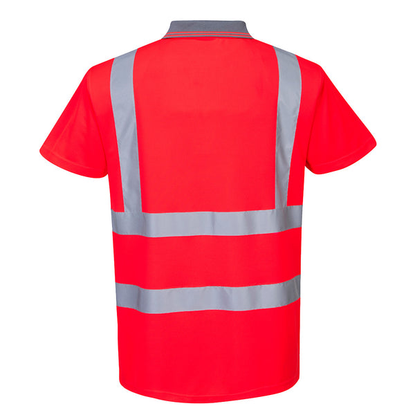 Polo de Manga Curta de Alta Visibilidade-RAG-Tailors-Fardas-e-Uniformes-Vestuario-Pro