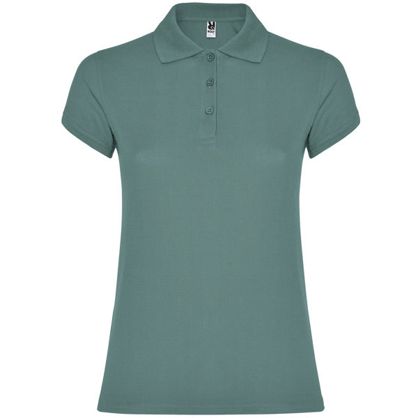 Polo de Senhora Ajustado Star Woman-Calm Blue - 171-S-RAG-Tailors-Fardas-e-Uniformes-Vestuario-Pro