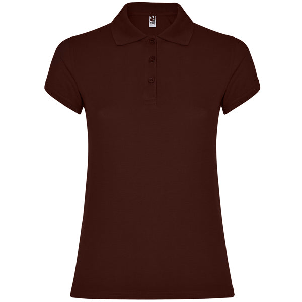 Polo de Senhora Ajustado Star Woman-Chocolate - 87-S-RAG-Tailors-Fardas-e-Uniformes-Vestuario-Pro