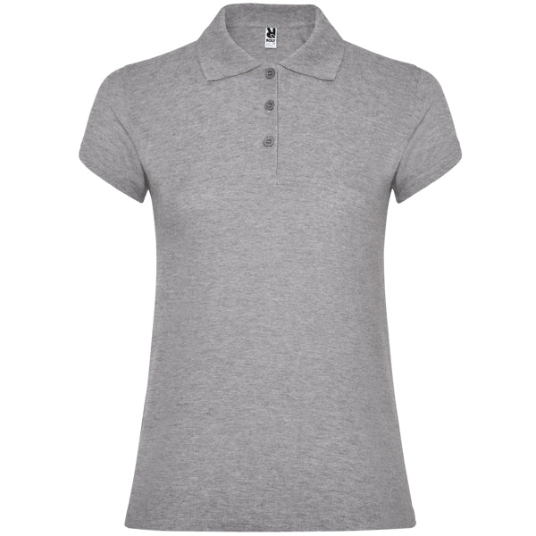 Polo de Senhora Ajustado Star Woman-Cinza Vigore - 58-S-RAG-Tailors-Fardas-e-Uniformes-Vestuario-Pro