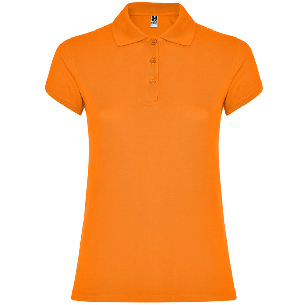 Polo de Senhora Ajustado Star Woman-Orange - 31-S-RAG-Tailors-Fardas-e-Uniformes-Vestuario-Pro