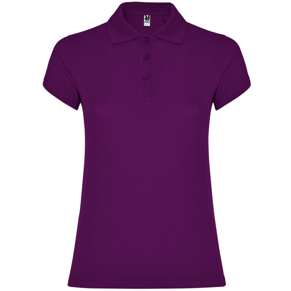Polo de Senhora Ajustado Star Woman-Púrpura - 71-S-RAG-Tailors-Fardas-e-Uniformes-Vestuario-Pro