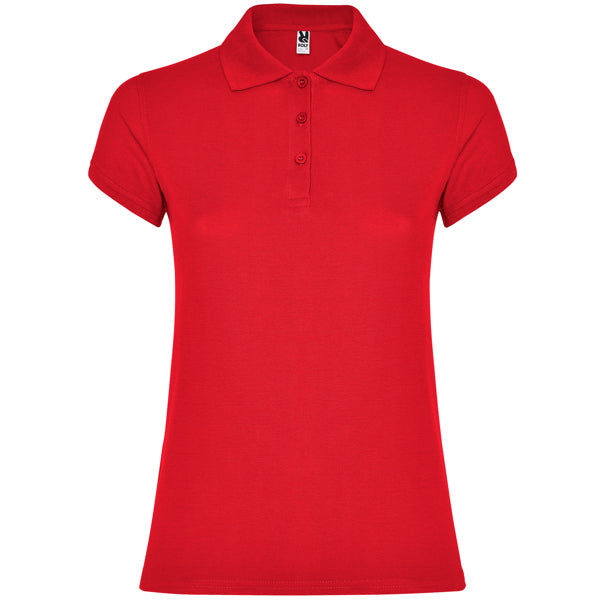 Polo de Senhora Ajustado Star Woman-Red - 60-S-RAG-Tailors-Fardas-e-Uniformes-Vestuario-Pro