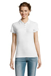Polo de Senhora PEOPLE de Piqué 21 Ringspun-Branco-S-RAG-Tailors-Fardas-e-Uniformes-Vestuario-Pro