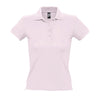 Polo de Senhora PEOPLE de Piqué 21 Ringspun-Cor-de-rosa pálido - 141-XL-RAG-Tailors-Fardas-e-Uniformes-Vestuario-Pro