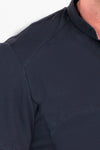 Polo de homem com gola padre em piqué preto-RAG-Tailors-Fardas-e-Uniformes-Vestuario-Pro