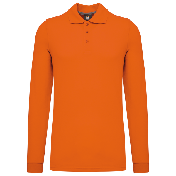 Polo de manga comprida Barro-Laranja-S-RAG-Tailors-Fardas-e-Uniformes-Vestuario-Pro