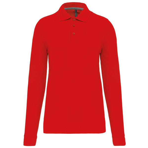 Polo de manga comprida Barro-Red-S-RAG-Tailors-Fardas-e-Uniformes-Vestuario-Pro