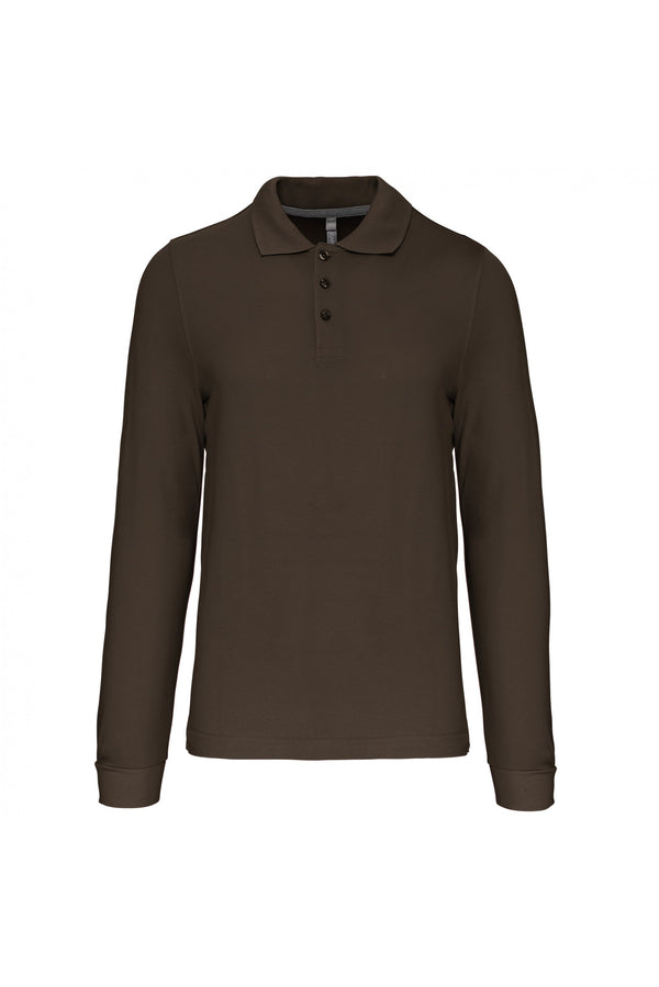 Polo de manga comprida Santa Iria-Dark Khaki-S-RAG-Tailors-Fardas-e-Uniformes-Vestuario-Pro