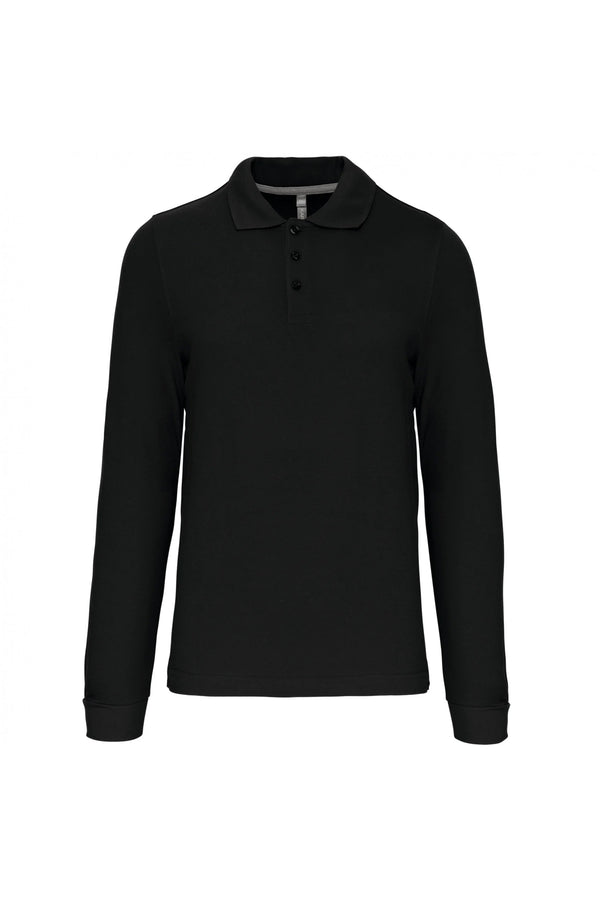 Polo de manga comprida Santa Iria-Preto-S-RAG-Tailors-Fardas-e-Uniformes-Vestuario-Pro