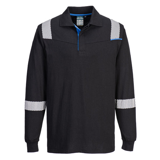 Polo de manga comprida resistente à chama WX3-Preto-S-RAG-Tailors-Fardas-e-Uniformes-Vestuario-Pro