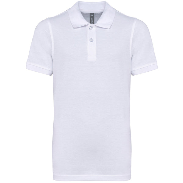 Polo de manga curta de criança-White-4/6 Y (4/6 ans)-RAG-Tailors-Fardas-e-Uniformes-Vestuario-Pro