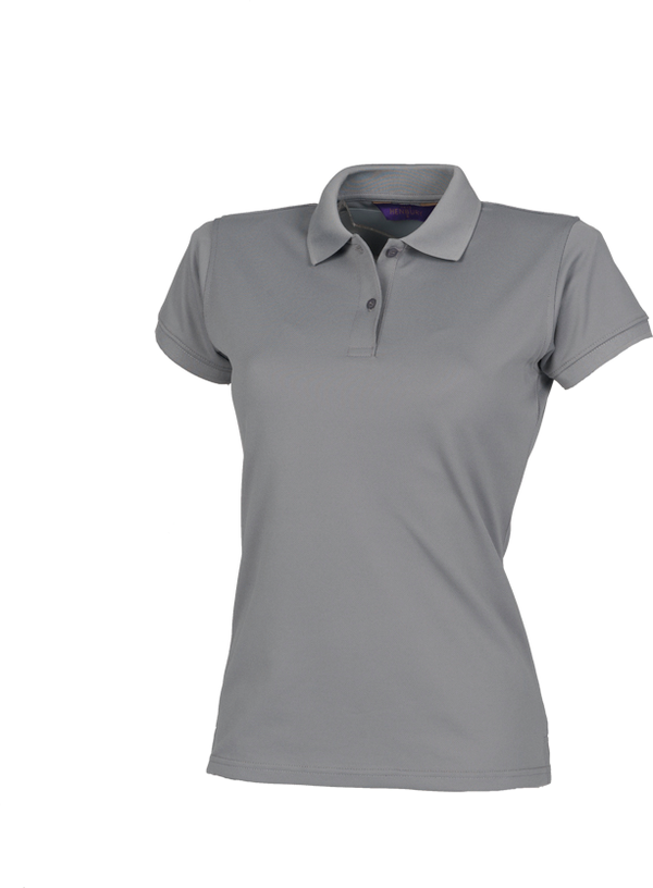 Polo de senhora COOLPLUS®-Charcoal-XS-RAG-Tailors-Fardas-e-Uniformes-Vestuario-Pro
