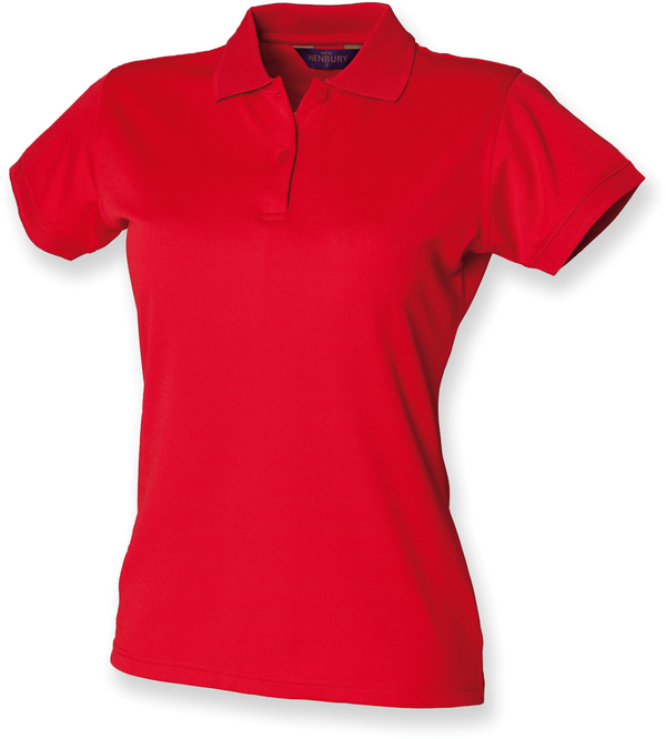Polo de senhora COOLPLUS®-Classic Vermelho-XS-RAG-Tailors-Fardas-e-Uniformes-Vestuario-Pro