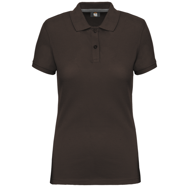 Polo de senhora Limeiro - 200 g/m² SilverPlus® Anti-Borboto (2/2)-Chocolate-XS-RAG-Tailors-Fardas-e-Uniformes-Vestuario-Pro