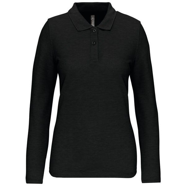 Polo de senhora manga comprida Barro-Black-XS-RAG-Tailors-Fardas-e-Uniformes-Vestuario-Pro