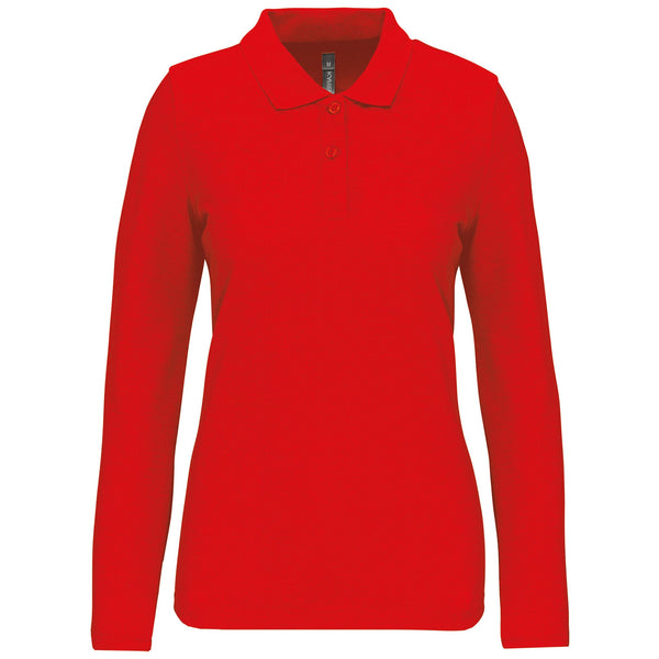 Polo de senhora manga comprida Barro-Red-XS-RAG-Tailors-Fardas-e-Uniformes-Vestuario-Pro