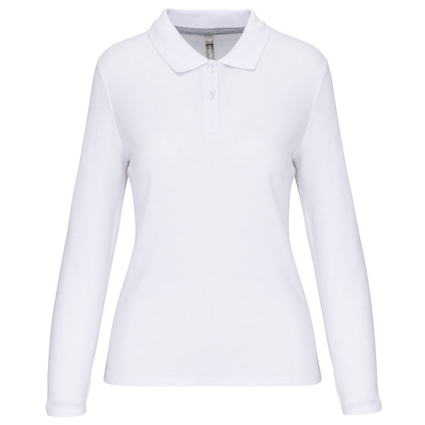 Polo de senhora manga comprida Barro-White-XS-RAG-Tailors-Fardas-e-Uniformes-Vestuario-Pro