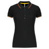 Polo de senhora manga curta-Black / Red / Yellow-XS-RAG-Tailors-Fardas-e-Uniformes-Vestuario-Pro