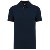 Polo dia-a-dia m\curta Homem-Azul Marinho / Laranja Fluorescente-3XL-RAG-Tailors-Fardas-e-Uniformes-Vestuario-Pro