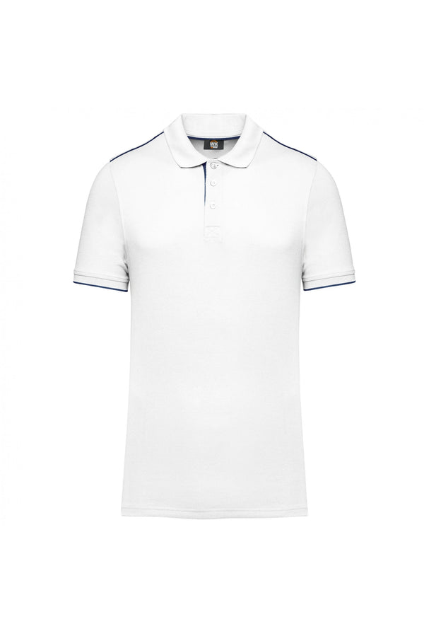 Polo dia-a-dia m\curta Homem-Branco Marinho-S-RAG-Tailors-Fardas-e-Uniformes-Vestuario-Pro