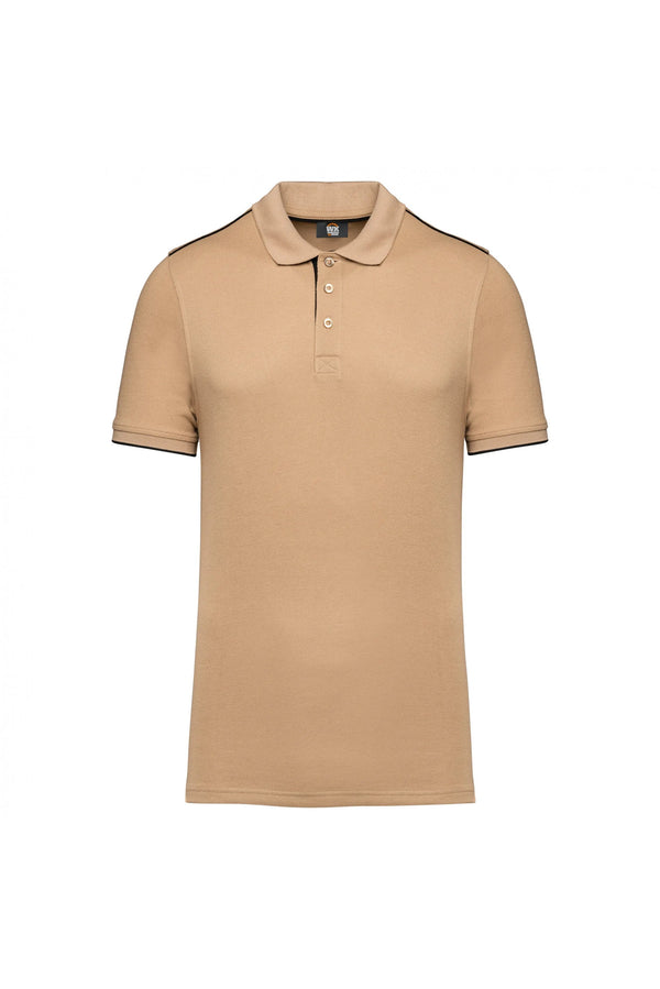 Polo dia-a-dia m\curta Homem-Camel/Preto-S-RAG-Tailors-Fardas-e-Uniformes-Vestuario-Pro