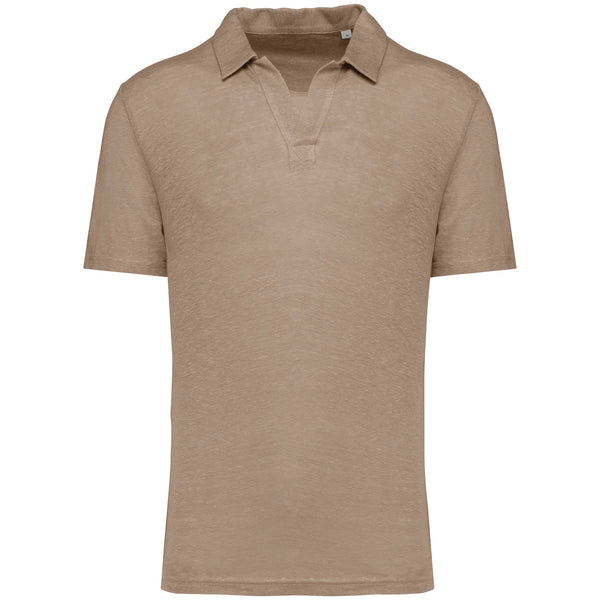 Polo em Linho Homem Denver-Wet Sand-S-RAG-Tailors-Fardas-e-Uniformes-Vestuario-Pro