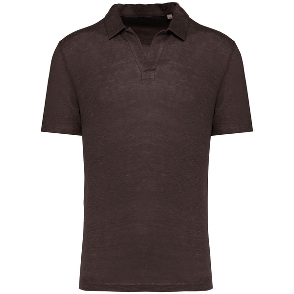 Polo em Linho Homem Denver-Stone Grey-S-RAG-Tailors-Fardas-e-Uniformes-Vestuario-Pro