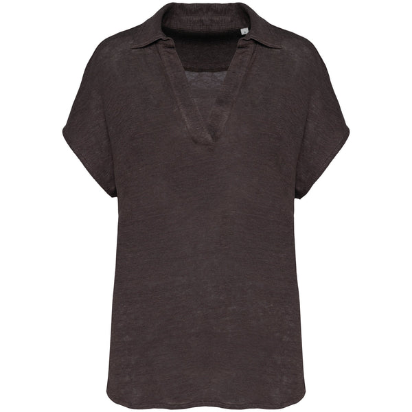 Polo em Linho Senhora Denver-Stone Grey-XS-RAG-Tailors-Fardas-e-Uniformes-Vestuario-Pro