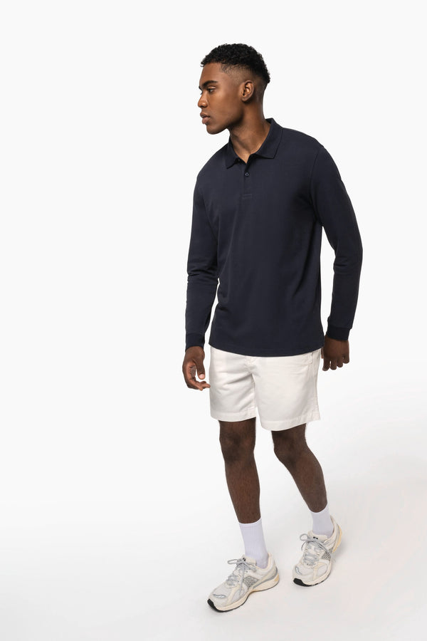 Polo em Malha Piqué Manga Comprida Homem-RAG-Tailors-Fardas-e-Uniformes-Vestuario-Pro