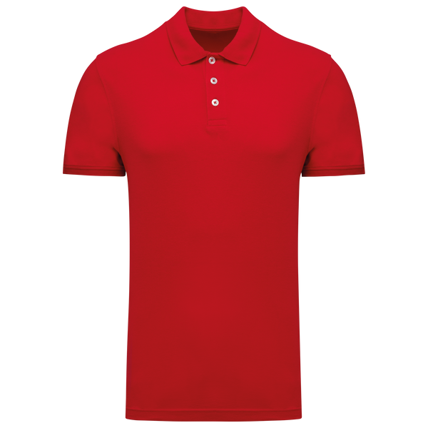 Polo em Malha Piqué Manga Curta de Homem-Vermelho-S-RAG-Tailors-Fardas-e-Uniformes-Vestuario-Pro
