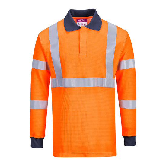 Polo manga comprida Ignífugo RIS-Laranja-S-RAG-Tailors-Fardas-e-Uniformes-Vestuario-Pro