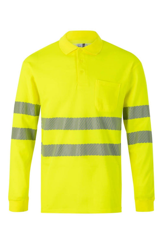 Polo m\comprida Alta Visibilidade-Amarelo-S-RAG-Tailors-Fardas-e-Uniformes-Vestuario-Pro