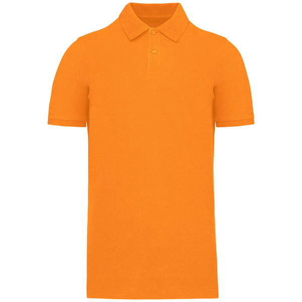 Polo piqué Bio180 de homem-Orange-S-RAG-Tailors-Fardas-e-Uniformes-Vestuario-Pro