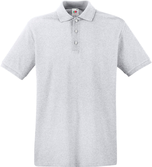 Polo piqué Premium (63-218-0)-Heather Grey-S-RAG-Tailors-Fardas-e-Uniformes-Vestuario-Pro