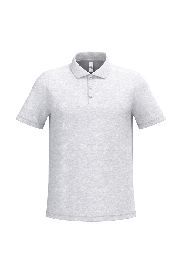 Polo piqué de homem-Ideal Ash Heather-XS-RAG-Tailors-Fardas-e-Uniformes-Vestuario-Pro