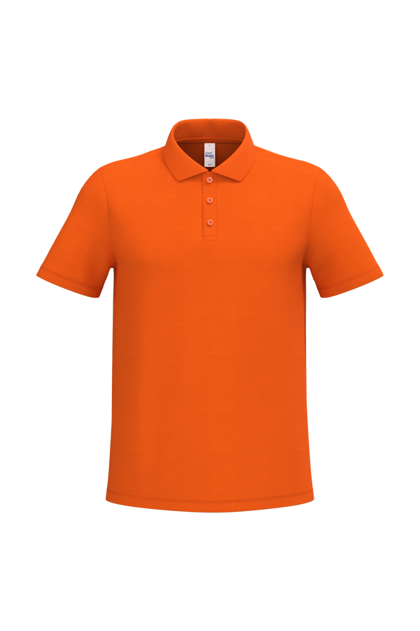 Polo piqué de homem-Ideal Orange-XS-RAG-Tailors-Fardas-e-Uniformes-Vestuario-Pro