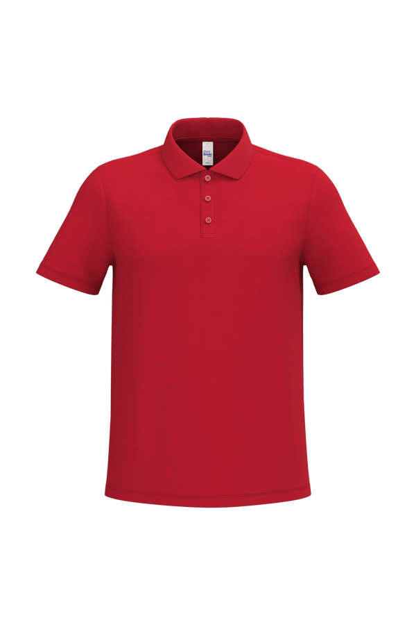 Polo piqué de homem-Ideal Red-XS-RAG-Tailors-Fardas-e-Uniformes-Vestuario-Pro