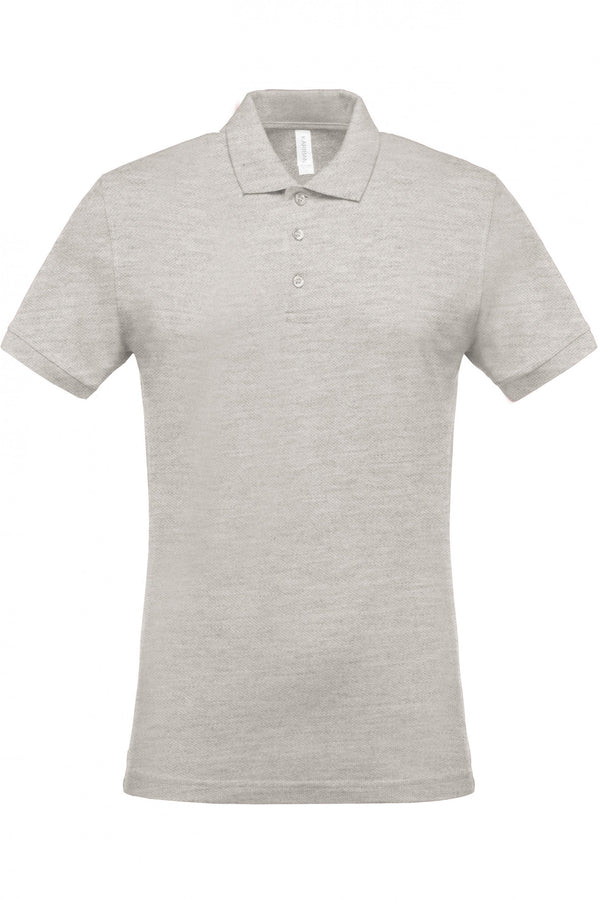 Polo piqué de homem de manga curta Faro 180gms (2 de 2)-Ash Heather-S-RAG-Tailors-Fardas-e-Uniformes-Vestuario-Pro