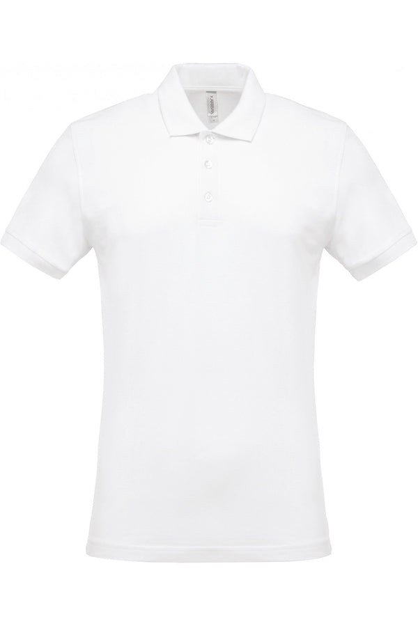 Polo piqué de homem de manga curta Faro 180gms-Branco-S-RAG-Tailors-Fardas-e-Uniformes-Vestuario-Pro