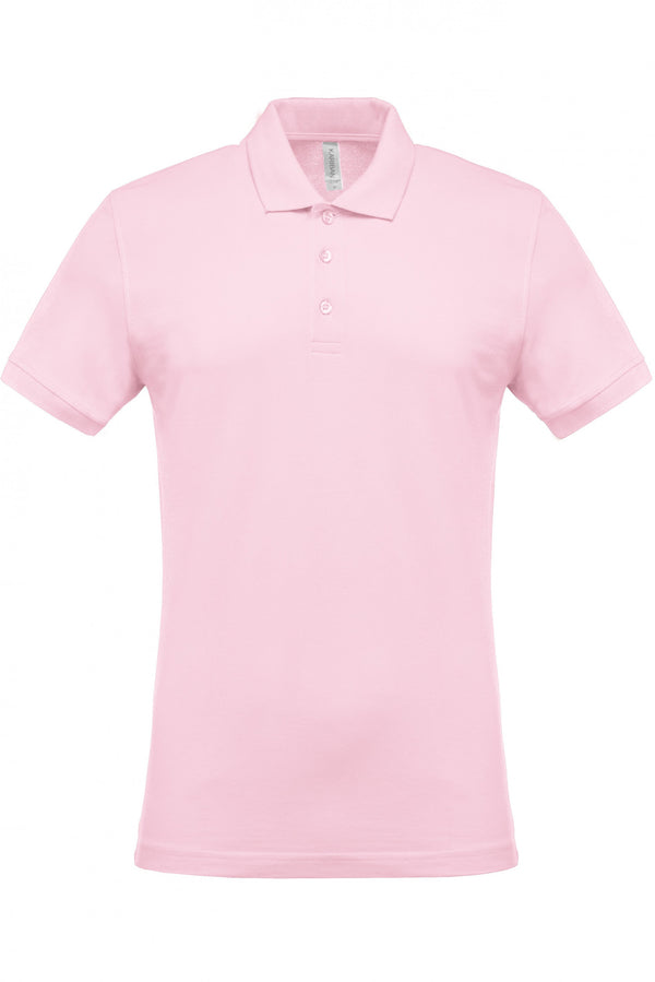 Polo piqué de homem de manga curta Faro 180gms-Rosa-S-RAG-Tailors-Fardas-e-Uniformes-Vestuario-Pro