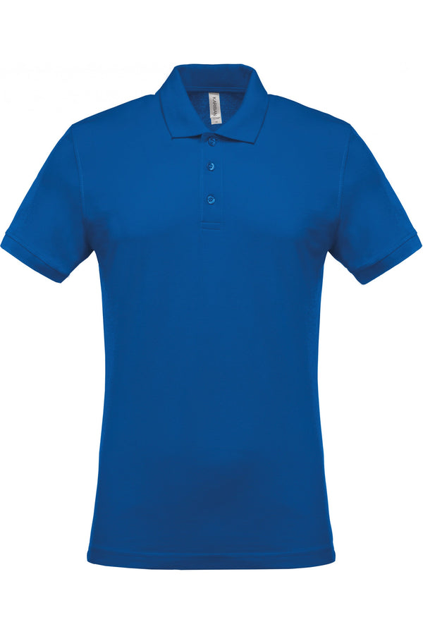 Polo piqué de homem de manga curta Faro 180gms-Royal Blue-S-RAG-Tailors-Fardas-e-Uniformes-Vestuario-Pro