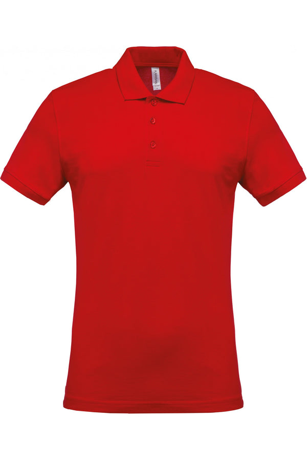 Polo piqué de homem de manga curta Faro 180gms-Vermelho-S-RAG-Tailors-Fardas-e-Uniformes-Vestuario-Pro